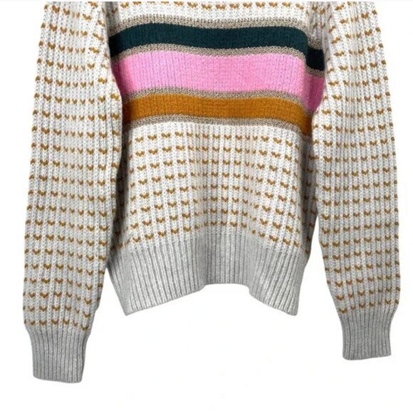 Madewell Striped Barfield Sweater Size M - Picture 7 of 9
